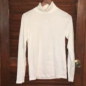 *LAST DAY* J Crew White Turtleneck Long Sleeve